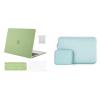 MOSISO Compatible with MacBook Air 13 inch Case 2022-2018 Release A2337 M1 A2179 A1932, Plastic Hard Shell&Neoprene Sleeve Bag&Keyboard Cover&Screen Protector&Storage Bag, Chartreuse&Mint Green view 1