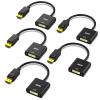 BENFEI DisplayPort to DVI DVI-D Single Link Adapter 5 Pack,Uni-Directional Display Port Computer to DVI Screen Converter 1080P 60Hz Male to Female Black Compatible for Lenovo, Dell, HP and Other view 1