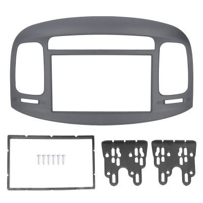 Acouto Car Stereo Radio Fascia Kit for Accent 2009-2012 2DIN Car Stereo Panel Radio Frame Fascia Dash Bezel Panel DVD Frame ABS Replacement