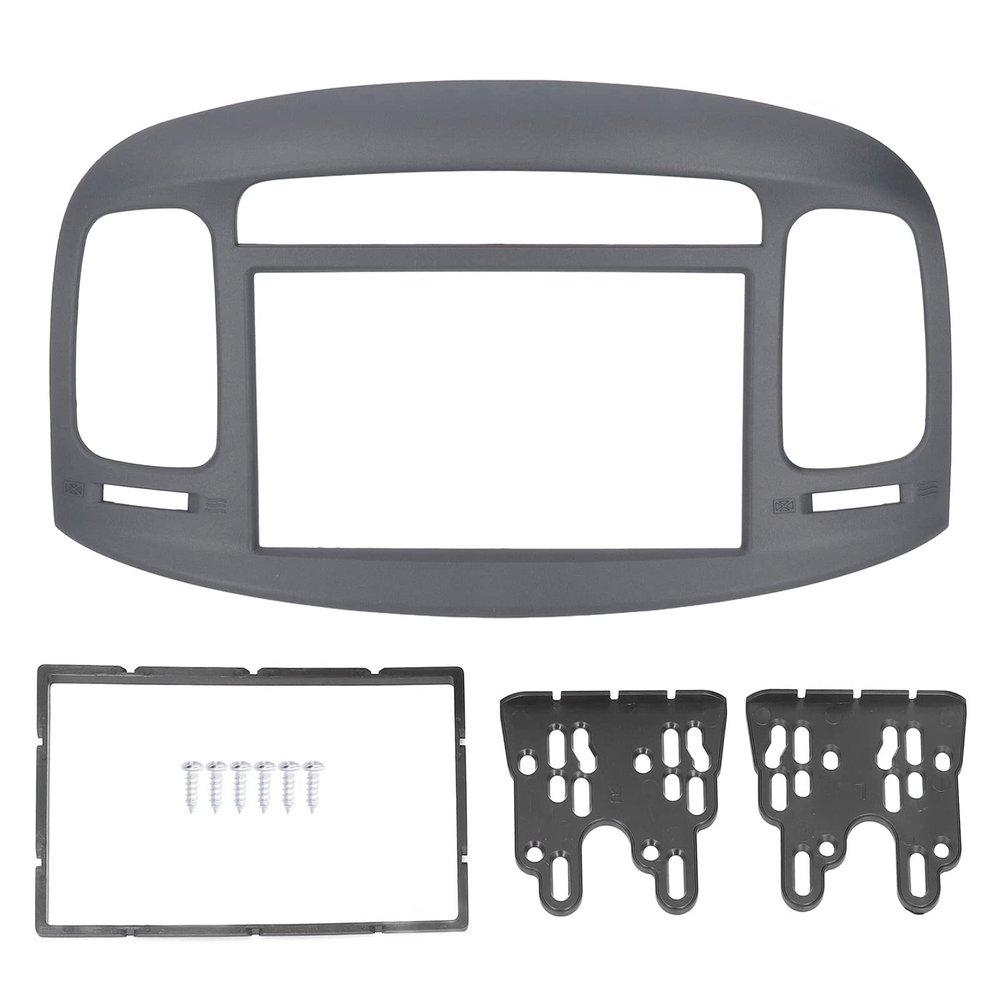 Acouto Car Stereo Radio Fascia Kit for Accent 2009-2012 2DIN Car Stereo Panel Radio Frame Fascia Dash Bezel Panel DVD Frame ABS Replacement