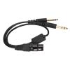 Aviation Headset AB-GA XLR to GA Dual Plugs Headset Adapter 5 pin Female XLR Connector to GA Twin Plugs Aviation Headset Adapter for XLR 5 Pin to GA Dual Plug view 1