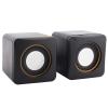 USB Powered Stereo Speaker System,Computer Speakers,Small Size,with 3.5 mm Aux Audio Plug to Connect to Laptop, Notebook, Desktop, Computer,Black(Two-Channel) view 1