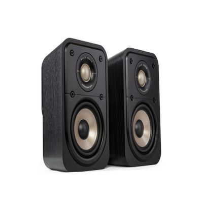 Polk Signature Elite ES10 Surround Loudspeaker - Hi-Res Audio Certified, Dolby Atmos & DTS:X Compatible, 1" Tweeter & 4" Woofer, Power Port Technology for Effortless Bass (Pair,Black) (Renewed)