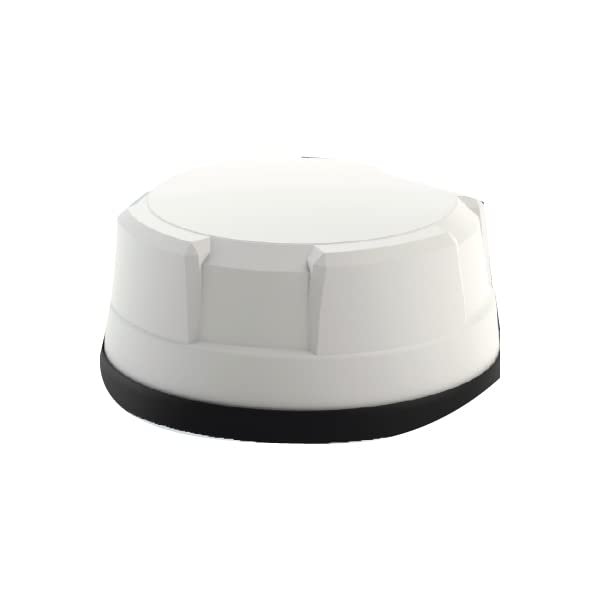 Sierra Wireless Airlink 6-in-1 5G Dome Antenna - 2 x LTE/5G, 3 x Wi-Fi, GNNS - SMA - 15ft - Bolt Mount - White