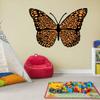 Butterfly with Leopard Print Creative Artwork Design for Kid's Bedroom Vinyl Wall Decal - Little Cute Bug Silhouette Art Design for Nursery Room Wall Decoration - 20" x 14" view 2