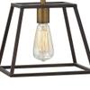 Bailey Street Home 1 Light Small Pendant in Industrial Style 10 inches Wide by 8.75 inches High-Aged Zinc Finish Transitional Industrial Interior Hanging 81-Bel-3002249 view 2