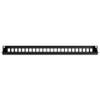 24-Port Modular Patch Panel,1U, Black, Shielded view 3