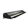 24-Port Modular Patch Panel,1U, Black, Shielded view 4