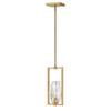 Bailey Street Home 1 Light Small Pendant in Modern and Glam Style-14 inches Tall and 6.5 inches Wide-Heritage Brass Finish 81-Bel-4614452 view 1