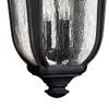 Candle Style 3-Light Large Outdoor Hanging Lantern with Scroll Arch Detail with Clear Seedy Glass 12 inches W X 25 inches H-Mocha Finish Traditional Outdoor Hanging 81-Bel-2986316 view 3