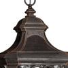 Candle Style 3-Light Large Outdoor Hanging Lantern with Scroll Arch Detail with Clear Seedy Glass 12 inches W X 25 inches H-Mocha Finish Traditional Outdoor Hanging 81-Bel-2986316 view 4