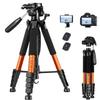 Victiv Tripod 74-Camera-Tripod for Cell Phone, Aluminum Professional Heavy Duty Camera Tripod Stand, Tripod for Camera DSLR SLR with Carry Bag, Compatible with Canon Nikon iPhone view 1