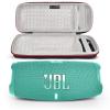 JBL Charge 5 Portable Waterproof Wireless Bluetooth Speaker Bundle with Portable Hard Carrying Protective Case - Teal view 1