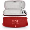 JBL Charge 5 Portable Waterproof Wireless Bluetooth Speaker Bundle with Portable Hard Carrying Protective Case - Red view 1