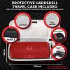 JBL Charge 5 Portable Waterproof Wireless Bluetooth Speaker Bundle with Portable Hard Carrying Protective Case - Red view 4