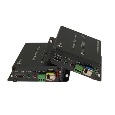 1080P HDMI Fiber Extender Full HD Uncompressed HDMI to Fiber Converter Support RS232 and Bi-Di External Stereo Audio, HDMI Over Fiber Single Mode Up to 20km