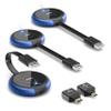 Wireless HDMI Transmitter and Receiver 4K Kits, 2 Transmitters and One Receiver, Casting 5G Stable Signal Video/Audio for PC, Laptop, Camera, Blu-ray, Netfix, PS5 to Monitor, Projector, HDTV 165FT/50M view 1