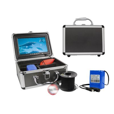 WZFANJIJ Underwater Fishing Camera, wiht 9 inch HD LCD Monitor 1000TVL Camera Fish Finder Portable Video Fish Finder for Ice,Lake and Boat Fishing,30m