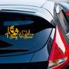 Vesvory 2pcs Baby on Board Sticker, Baby Foot Prints Stickers for car, Baby Safety Sign, Baby on Board Vinyl Sticker for Cars Waterproof Sunscreen car Window Bumper Stickers (Reflective Blue) view 4