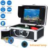 Fish Finder 7"LCD 1000tvl Underwater Fishing Video Camera Kit 12 PCS LED Infrared/ White Lamp Lights Video Fish Finder Lake Underwater Fish Waterproof Underwater ( Color : White LED 15M Cable ) view 3