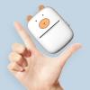 Heayzoki Mini Photo Printer, Cute Bear Portable Sticker Photo Printer with Data Cable Print Paper for Students Error Sorting, Home Office Notes Label Receipt view 3