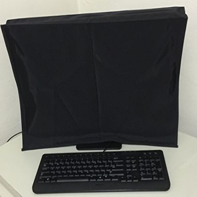 Comp Bind Technology Black Nylon Cover Compatible with Apple 27" All-in-One Computer Monitor, Waterproof and Anti Static Dust Cover Dimensions 25.6''W x 8.5''D x 19''H by Comp Bind Technology