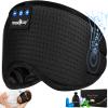 MUSICOZY Sleep Headphones Breathable Bluetooth 5.4 Headband 3D Sleeping Headphones, Wireless Eye Mask Earbuds Earphones for Side Sleeper Office Air Travel Cool Tech Gadgets Unique Gifts view 1
