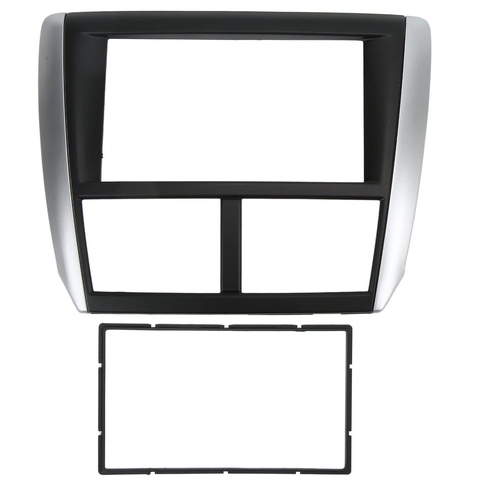 Fydun Car Dash Audio Fascia, 2DIN DVD Panel Frame Navigation Trim Dashboard Audio Frame Replacement for Forester Impreza