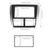 Fydun Car Dash Audio Fascia, 2DIN DVD Panel Frame Navigation Trim Dashboard Audio Frame Replacement for Forester Impreza view 3