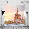 BELECO 5x4ft Fabric St. Basil's Cathedral Backdrop Russian Landmark Red Square Ancient Architecture Photography Background Winter Travel Tourism Resorts Photo Wallpaper Studio Photo Booth Props view 2