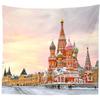 BELECO 5x4ft Fabric St. Basil's Cathedral Backdrop Russian Landmark Red Square Ancient Architecture Photography Background Winter Travel Tourism Resorts Photo Wallpaper Studio Photo Booth Props view 3