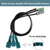Anina Car Factory Satellite Radio XM Antenna GPS Antenna Adapters Connector Cable for Toyota 2012-2021 to Aftermarket Radio Pioneer Kenwood OEM Sirius XM Antenna Retention/GPS Navigation Receiver view 2