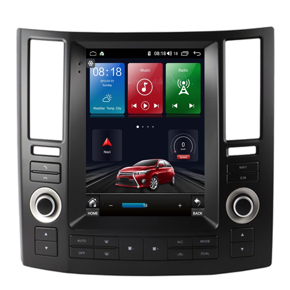 ASVEGEN 9.7 Inch Vertical Touch Screen Car Stereo for Infiniti FX35 FX45 2007, Android 10.0 6+128G IPS 1080P GPS Navigation Audio Head Unit WiFi Carplay