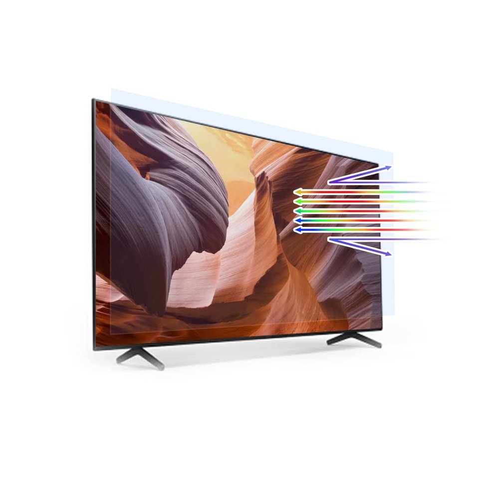 43"~75" Anti Blue Light TV Screen Protector,Anti Glare Film Monitor Filte for LCD, LED Ect,Sleep Better,Guard Against Radiation,50" 1101 * 620