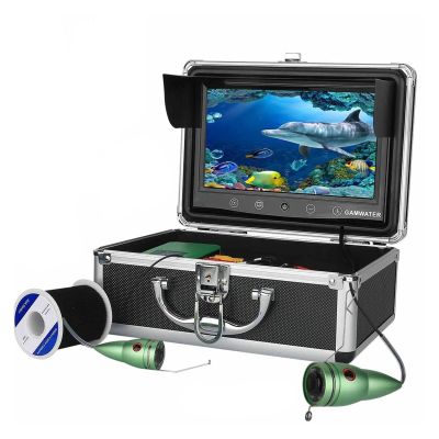 Fishfinder Underwater Fishing Camera Kit 9inch Color Monitor 10M/20M/30M 1000TVL with 6 PCS White Lights Fishfinder for Ice/Sea Fishing (Color : Black, Size : 03AJ White 20M)