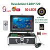 Lifyn2 Fishfinder 9 Inch DVR Fish Finder Underwater Fishing 1080P Camera 16G HD 1280 * 720 Screen Double LEDs 15M 30M Camera for Ice Sea Fishing (Color : Black, Size : F9AD 2L 15M Cable) view 2