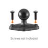 iBOLT 25mm / 1 inch / B Size Composite Diamond 2-Hole AMPS Adapter Plate for Industry Standard Dual Ball Socket mounting arms view 2
