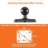 iBOLT 25mm / 1 inch / B Size Composite Diamond 2-Hole AMPS Adapter Plate for Industry Standard Dual Ball Socket mounting arms view 3