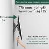 ynVISION.DESIGN Advanced Tilt TV Wall Mount for Large TVs 50-98 Inches - Easy Tilt, Swivel, Pull Out up to 5.4in, and Service - Supports 165 lbs - Designed to hit 3 Studs - Max VESA 600x400mm view 3