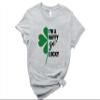 I Am A Happy Go Lucky Sweatshirt, Girls St Patricks Day Outfits and Gifts, Shamrock T-Shirts For Men, Irish Green Day Tops, Womens Clover Long Sleeve Shirts view 2
