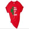 I Am A Happy Go Lucky Sweatshirt, Girls St Patricks Day Outfits and Gifts, Shamrock T-Shirts For Men, Irish Green Day Tops, Womens Clover Long Sleeve Shirts view 3