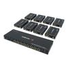 J-Tech Digital HDMI 2.0 4K Extender Splitter Over Single Cable CAT6 with PoC Up to 196 FT 1-in 8-Out w/Local Loop Output & Low Latency [JTECH-18EX50] view 1
