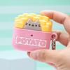iFace x Pusheen The Cat [ Compatible with AirPods 3 only, Not for Pro3] Cute Case - Silicone Protective Cover [Carabiner Clip Included] [Wireless Charging Capable] - Potato (French Fries) view 2