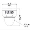 Turing TP-MFD4A4 Smart Series TwilightVision 4MP IR Dome IP Camera, White; 4mm Lens; Smart IR Up to 30m (98ft); Support 256 G MicroSD Card; IP67, IK10, WDR, PoE view 2