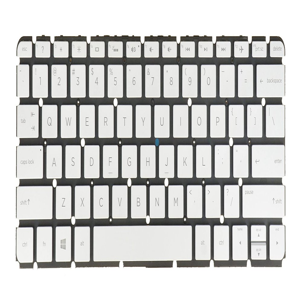 AZUBAYCOM US English Layout - Laptop Keyboard for HP Envy 13-ab 13-ab064tu 13-ab065tu 13-ab066tu 13-ab067cl 13-ab067tu Backlit Silver
