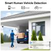VIKYLIN 4K 8MP IP PoE Camera, Outdoor PoE Security Camera with Motion Detection 2.0, Tripwire, Area Detection, Face Detection, Built in Mic, Starlight 98ft IR Night Vision, N Series Upgrade view 3