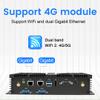 Kinupute Fanless Mini PC, Industrial Desktop Computer Core i5-4200U 1.6-2.6GHz, Windows 10 Pro, 8GB RAM, 256GB SSD, 2xNICs, 2xCOM RS232, 4xUSB 3.0, HDMI/VGA Ports, Support Auto Power On view 3