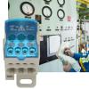 UKK-80A Block Distribution Box, Din Rail Terminal Block Distribution Box Electric Wire Connector Universal Power Junction Box for Power Distribution Cabinets view 3