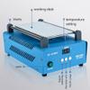 DHHHC Digital LCD Screen Separator 300W Supply Powerful Vacuum Pump Mobile Phone Screen Dismantling Machine Heater Repair Screen Replacement Equipment,B view 2