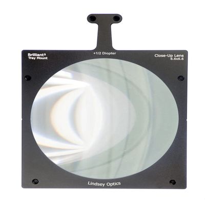 6.6" x 6.6" +1/2 Diopter Brilliant Tray Mount Close-Up Lens Filter